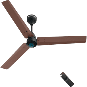Atomberg Renesa Ceiling Fan | 1200 mm | 3 Blade | BLDC Ceiling Fan with Remote Control & LED Indicators | Matte Brown & Black