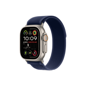 Apple Watch Ultra 2 | 49mm | M/L | Natural Titanium Case with Blue Trail Loop | Blue Strap | MX4L3HN/A