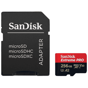 SanDisk Extreme Pro microSDXC UHS I Memory Card | 256 GB | 200 MB/s
