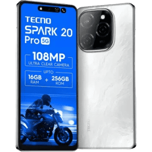 Tecno Spark 20 Pro 5G | 8 GB RAM | 128 GB | Glossy white