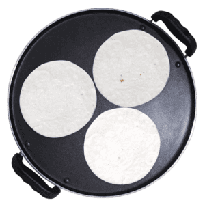 Blueberrys BPT32 32cm Nonstick Dosa, Roti, Chapati, Pathiri Tawa 4mm Large Round Aluminium Body | Black