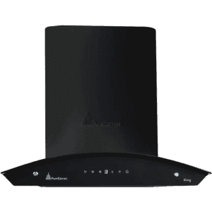 Pureflames Mist 60 Auto Clean Wall Mounted Chimney | 60 cm | Black