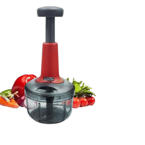 Blueberrys 650ml Food Chopper Manual Hand-Press Vegetable Chopper