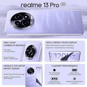 realme 13 Pro+ 5G | 8 GB RAM | 256 GB | Monet purple