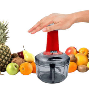 Blueberrys 650ml Food Chopper Manual Hand-Press Vegetable Chopper