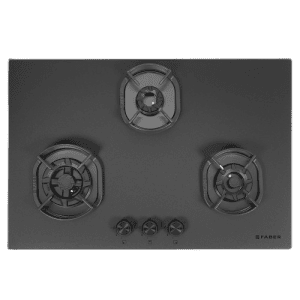 Faber Hob Della Series | 78 cm | 3 Burner | Black | DELLA HD 783 CI AI
