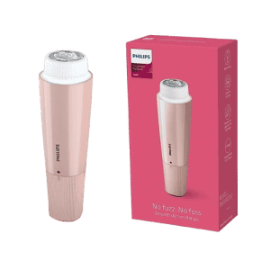Philips Facial Hair Remover | Wide Hypoallergenic Head for Gentle Experience at Home | Full Circle LED Light | BRR454/00