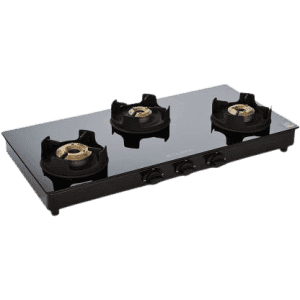 Faber Onyx Hob Cooktop Gas Stove | 3BB BK CI | 3 Burners