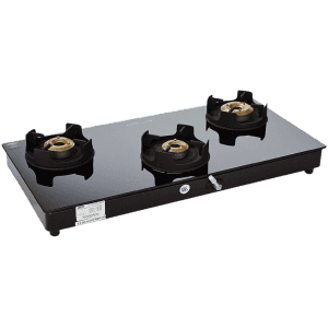 Faber Onyx Hob Cooktop Gas Stove | 3BB BK CI | 3 Burners
