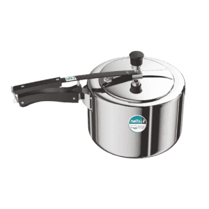 Nolta Stainless Steel Inner Lid Pressure Cooker | Salsa | 3 Ltr | Silver