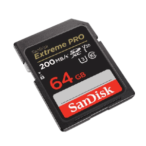 SanDisk Memory Card | 64GB | Extreme PRO UHS-I SDXC 200mbps