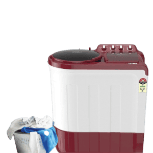 Whirlpool Ace Supersoak Semi Automatic Washing Machine | 8 kg | Coral Red