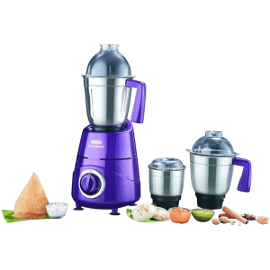 USHA Thunderbolt Mixer Grinder | 800 W | 3 Jars | Blue | TH800MX3