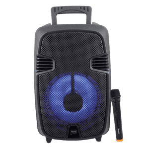 Impex Portable Speaker TS 2020 With Wireless Mic | Black