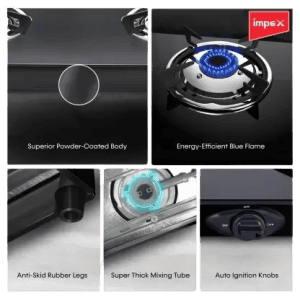IMPEX Specta 2B Ignite Glass Top | 2 Burner