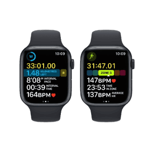 Apple Watch Series 8 Sports Band | 45 mm | Retina LTPO | OLED Display | Midnight Aluminum