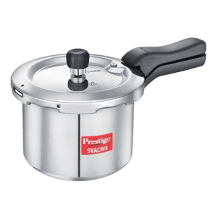 Prestige Svachh Aluminium Outer Lid Pressure Cooker | 3 L | Silver