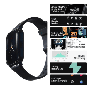 DIZO Watch 2 Sports | Black Strap