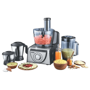 USHA Food Processor | 1000 W | Black, Silver | FP 3810
