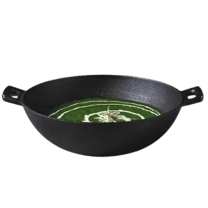 WONDERCHEF Forza Cast-Iron Kadhai  3.35L  | 30 cm | Pre-Seasoned Cookware Induction Friendly