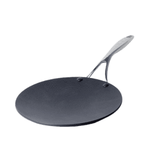 MEYER |  Circulon Hard |  26 cm | Anodised Non Stick Aluminium Roti Tawa with Stainless Steel Handle | Black