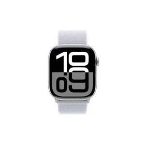 Apple Watch Series 10 | GPS | 42mm | Silver Aluminium with Blue Cloud Sport Loop | Blue Cloud Strap | MWWD3HN/A