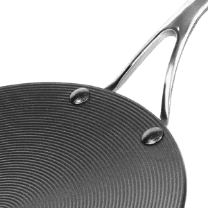 MEYER |  Circulon Hard |  26 cm | Anodised Non Stick Aluminium Roti Tawa with Stainless Steel Handle | Black