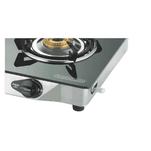 Bajaj CGX2 Eco Glass Top 2 Burner |  Stainless Steel | Black Gas Stove | 450512