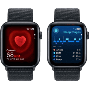 Apple Watch SE | GPS + Cellular 44mm Midnight Aluminium Case with Midnight Sport Loop  | Midnight Strap