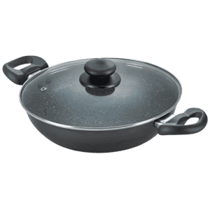 Prestige Omega Deluxe Granite BYK 3PC Set Induction Bottom Non-Stick Coated Cookware Set