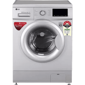 LG 7 kg Fully Automatic Front Load with In-built Heater | FHM1207ADL | Silver