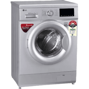 LG 7 kg Fully Automatic Front Load with In-built Heater | FHM1207ADL | Silver