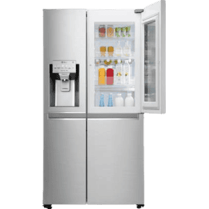 LG 668 L Frost Free Side by Side Refrigerator with with Instaview and Smart ThinQ | WiFi Enabled | Noble Steel | GC-X247CSAV