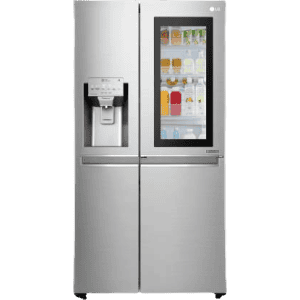LG 668 L Frost Free Side by Side Refrigerator with with Instaview and Smart ThinQ | WiFi Enabled | Noble Steel | GC-X247CSAV