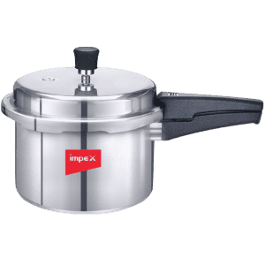 Impex ECO 3 Litre Induction Base Aluminium Pressure Cooker With Outer Lid