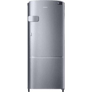 SAMSUNG 192 L Direct Cool Single Door 3 Star Refrigerator | RR20R1Y2YS8/HL | Elegant Inox