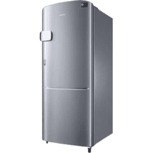 SAMSUNG 192 L Direct Cool Single Door 3 Star Refrigerator | RR20R1Y2YS8/HL | Elegant Inox