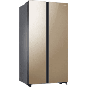 SAMSUNG 700 L Frost Free Side by Side Refrigerator | Sweet Gold | RS72R50114G/TL