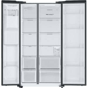 Samsung Side by Side Refrigerator | Convertible 5 In 1 Digital Inverter | 633 L | Black Matt | RS78CG8543B1HL