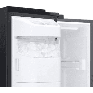 Samsung Side by Side Refrigerator | Convertible 5 In 1 Digital Inverter | 633 L | Black Matt | RS78CG8543B1HL