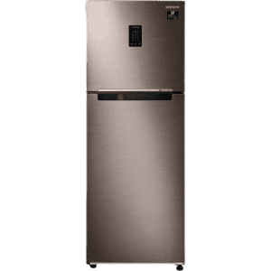 SAMSUNG 336 L Frost Free Double Door 2 Star Refrigerator with Curd Maestro | Luxe Brown | RT37T4632DX/HL