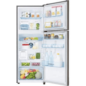 SAMSUNG 336 L Frost Free Double Door 2 Star Refrigerator with Curd Maestro | Luxe Brown | RT37T4632DX/HL