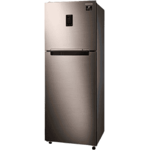 SAMSUNG 336 L Frost Free Double Door 2 Star Refrigerator with Curd Maestro | Luxe Brown | RT37T4632DX/HL