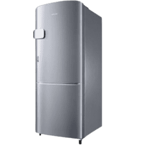 SAMSUNG 192 L Direct Cool Single Door 2 Star Refrigerator | RR20A1Y1BS8/H | Elegant Inox