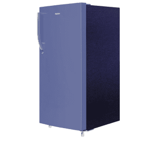 Haier Direct Cool Single Door Refrigerator | 190 L | 2 Star | Radish Blue | HRD 2102BRB P
