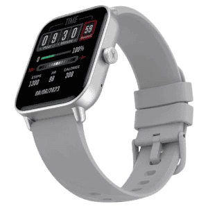 Fastrack Rider Unisex Smart Watch | 4.64 cm | TFT LCD Display | BT Calling | Silver Grey