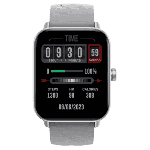 Fastrack Rider Unisex Smart Watch | 4.64 cm | TFT LCD Display | BT Calling | Silver Grey