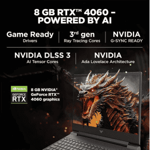 HP Victus Gaming Laptop | Intel Core i7 13th Gen 13620H | 16 GB | 1 TB SSD | 8 GB Graphics NVIDIA GeForce RTX 4060 | Silver | 15 fa1333TX