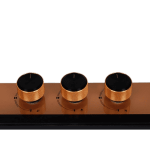 Faber Glass Electric Ignition Glass Top 4 Brass Burner Utopia | Black | HT 804 BR CI