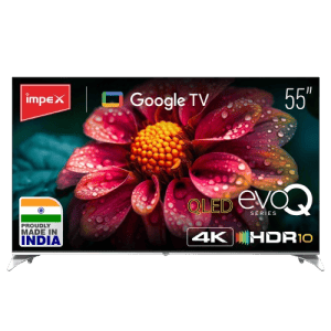 Impex evoQ 4K UHD Smart LED TV | 139 cm (55 Inch) | 16 GB | Black | 55S4QLC2